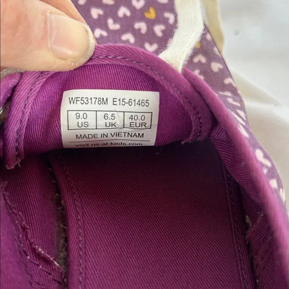 Keds Taylor Swift Women's Purple Patterned Sneakers - Picture 9 of 9